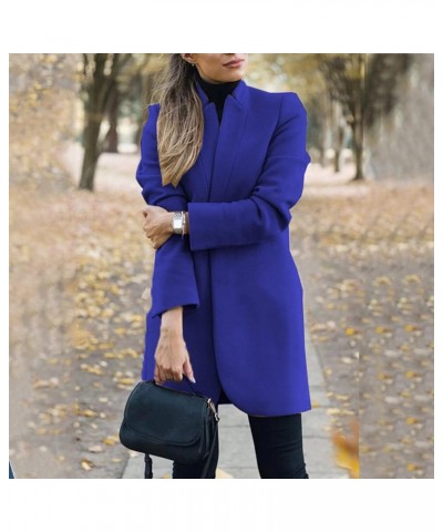 Coats For Women,Women Winter Mid-Length Overcoat Lapel Cardigan Woolen Fleece Coat With Belt Sweaters Cardigan 2023 S03blue $...