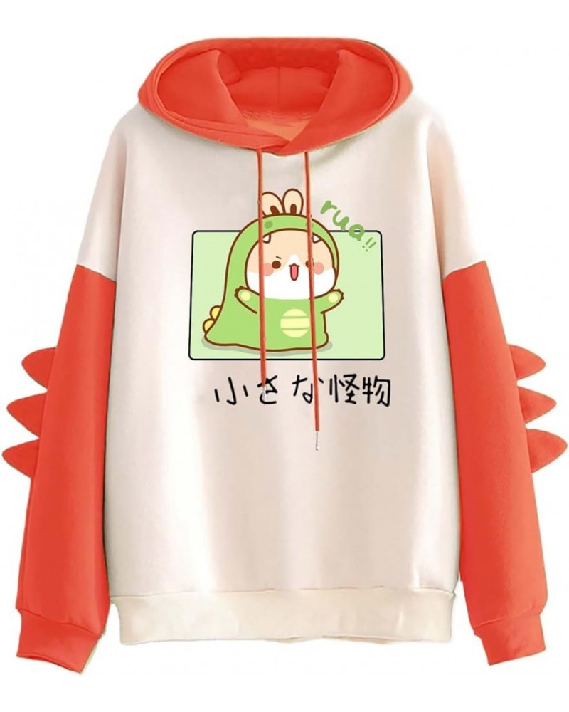 Women Hoodies Sweatshirt Japanese Kawaii Style Kitty Cat Print Hooded Pullovers Tops Long Sleeve for Womens 03bred $9.88 Acti...