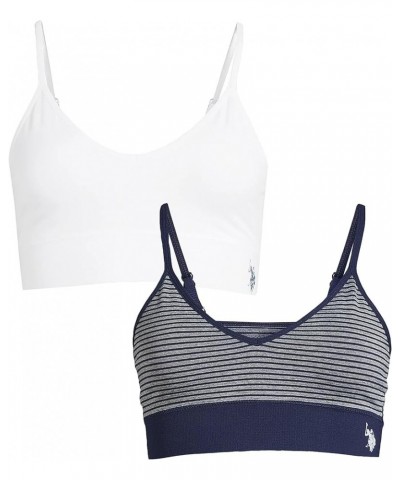 Womens Sports Bra Multipack - Wireless Bralettes for Women Classic Navy 2 Pack $10.22 Lingerie