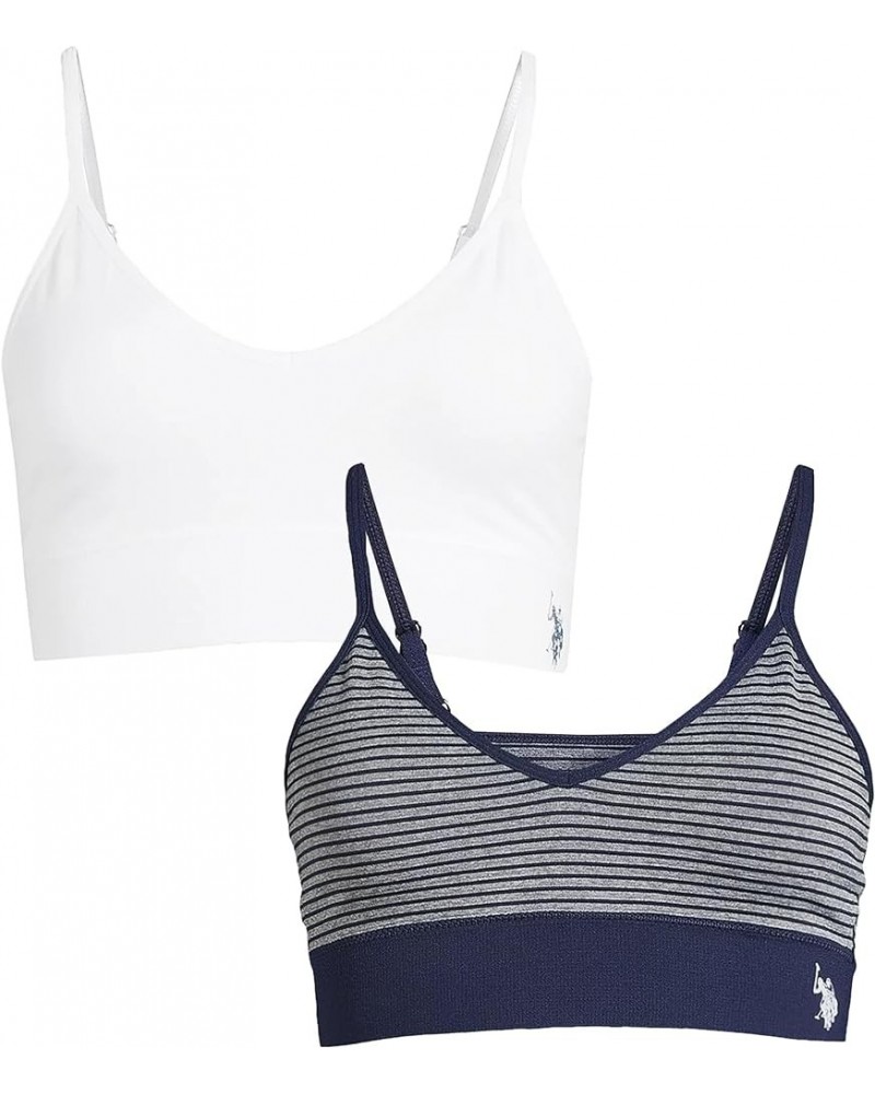 Womens Sports Bra Multipack - Wireless Bralettes for Women Classic Navy 2 Pack $10.22 Lingerie