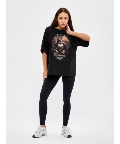 T-Shirts for Women – Women Summer Tops – Comfortable T Shirt with Short Sleeve Oversize T-shirt Catrissence $16.10 Activewear