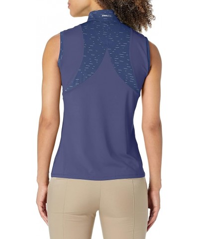 Women's Drytec UPF 50+ Sleeveless Elite Contour Mock Jersey Shirt Sport Slate $34.09 Activewear