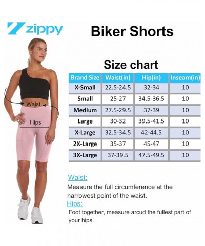 Zippy High Waist Biker Shorts for Women 6"/ 8"/10" Tummy Control, Yoga Workout Running Gym Shorts with Pockets for Summer 10 ...