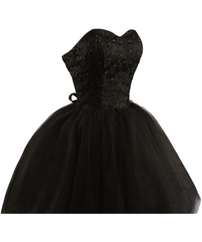 Tulle Homecoming Dresses Short Cocktail Dresses Formal Prom Party Gowns for Juniors Lace Appliques Fuchsia $37.00 Dresses