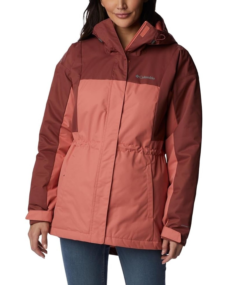 Women's Hikebound Long Insulated Jacket Faded Peach/Beetroot $38.95 Jackets