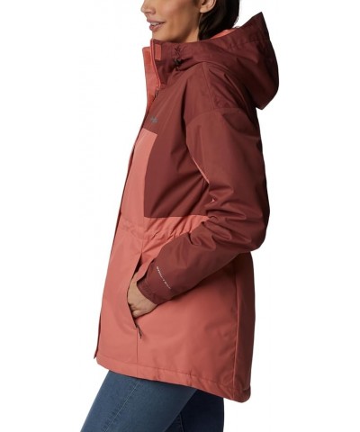 Women's Hikebound Long Insulated Jacket Faded Peach/Beetroot $38.95 Jackets