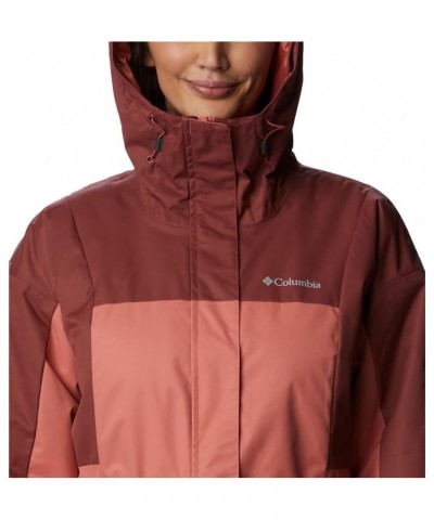 Women's Hikebound Long Insulated Jacket Faded Peach/Beetroot $38.95 Jackets