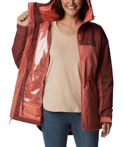 Women's Hikebound Long Insulated Jacket Faded Peach/Beetroot $38.95 Jackets