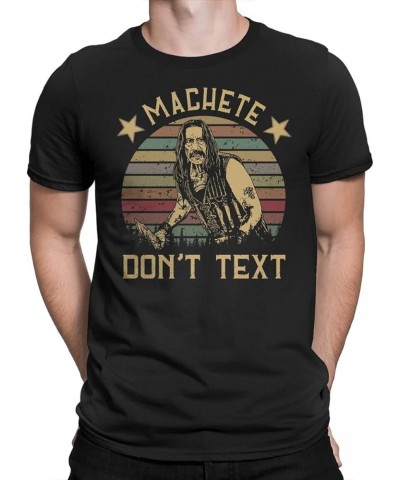 Machete Don't Text Vintage T-Shirt Guys Tee Black $9.79 T-Shirts