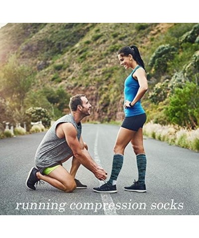 Graduated Medical Compression Socks for Women&Men Circulation Recovery-Knee High Supports Running Socks Multicoloured 1aba XX...