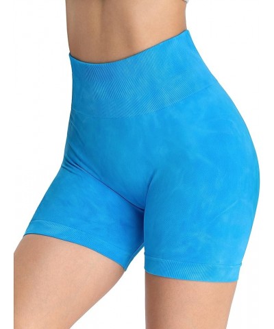 4.5" Gym Shorts Women Scrunch Butt Lifting Seamless Workout Shorts High Waist Tie Dye Yoga Biker Shorts 2 Amplify 4.5" Tie Dy...