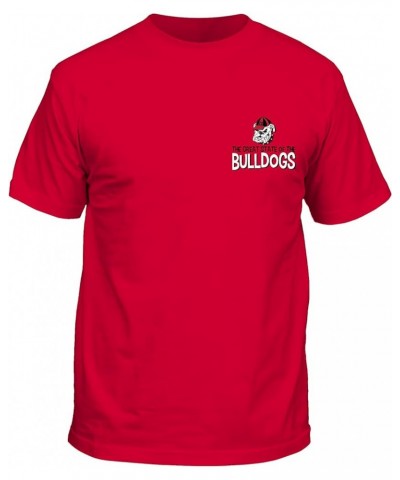 UGA Georgia Collegiate Bulldogs Mascot Rows Adult Unisex Short Sleeve T-Shirt Athletic Red $10.98 T-Shirts