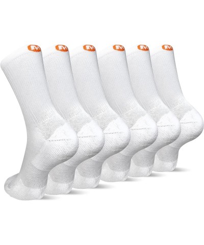 Men's and Women's Cushioned Cotton Socks-3 Pair Pack-Unisex Breathable Mesh Comfort Zones Crew - White (6 Pairs) $7.59 Active...