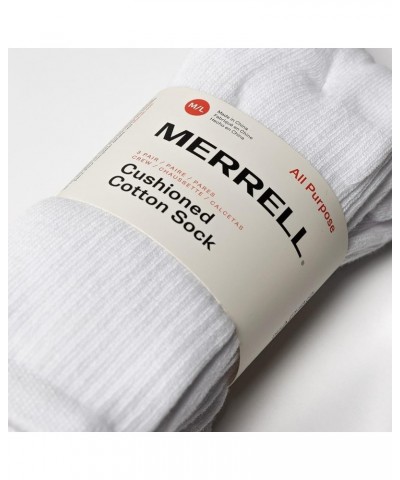 Men's and Women's Cushioned Cotton Socks-3 Pair Pack-Unisex Breathable Mesh Comfort Zones Crew - White (6 Pairs) $7.59 Active...