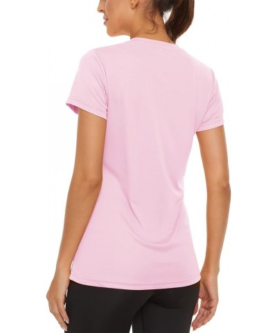 Women's Short Sleeve Shirts Sun Protection T-Shrit UPF 50+ Quick Dry Outdoor Yoga Running Gym Workout Tops Light Pink $12.47 ...