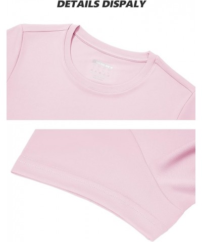 Women's Short Sleeve Shirts Sun Protection T-Shrit UPF 50+ Quick Dry Outdoor Yoga Running Gym Workout Tops Light Pink $12.47 ...