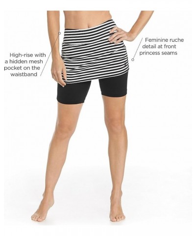 UPF 50+ Women's Shorebreak Skirted Swim Shorts - Sun Protective Black $14.40 Swimsuits