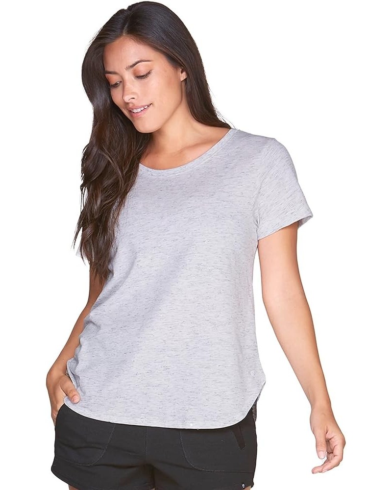 Active Women's Myla Short Sleeve Scoop Neck Tee Vanilla Cream $10.19 Activewear