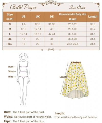 High Low A Line Skirts for Women Vintage High Waisted Midi Flowy Skirts with Belt Black $12.99 Skirts