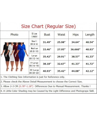 Elegant Church Dress for Women Casual Lapel Ruffle Pencil Classy Knee Length Dinner Party Midi Teens Dress Black Midi Dress X...