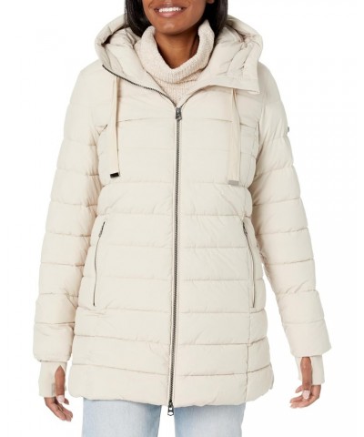 Women's Hooded Jacket, Ivory $45.07 Jackets