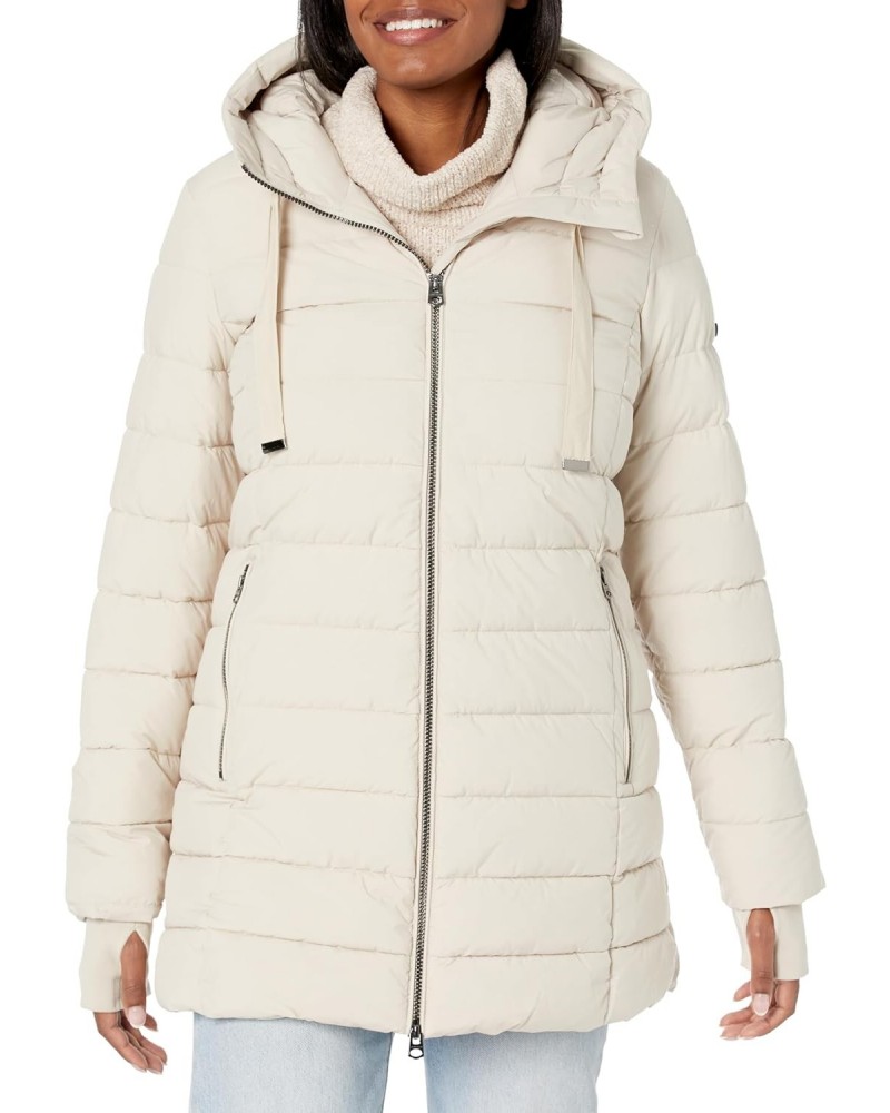 Women's Hooded Jacket, Ivory $45.07 Jackets