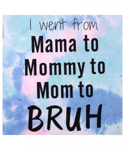 Women Mama Letter Print Shirt Mama Mommy Mom Bruh Shirt Mothers Day T Shirt Gift Funny Mom Tee Top Tie Dye $10.19 T-Shirts