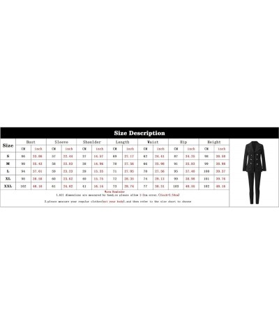 Women's 2 Piece Blazer Suits, Puff Sleeve Notch Lapel Blazer and Skirt Office Lady Business Casual Outfit H-pink $18.45 Others