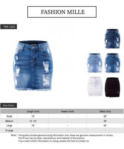 Women Popular Mid Waisted Stretch Comfy Denim Mini Skirt w Pockets A Medium $10.23 Skirts