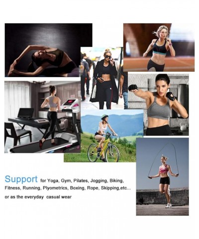 Racerback Sports Bras for Women Padded High Impact Support for Yoga Gym Running Fitness Rope Skipping Boxing Style8-light Pur...