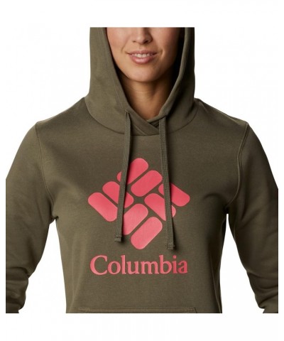 Women's Trek Graphic Hoodie Stone Green/Stacked Gem $19.49 Hoodies & Sweatshirts