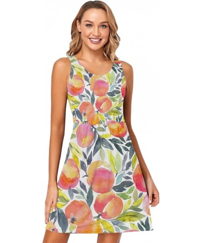 Women's Summer Sleeveless Casual Dresses Swing Cover Up Sundress with Pockets Multi 25 $11.60 Swimsuits