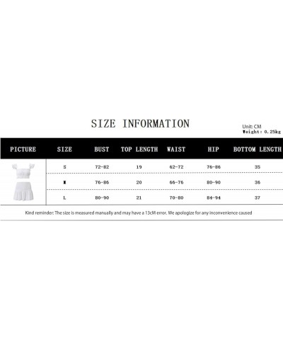 Women 2 Piece Bodyocn Skirt Outfits Strapless Corset Tops Elastic Waist Mini Skirt Sets Sexy Solid Slim Fitted Suits S White ...