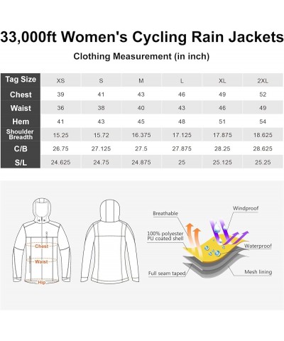 Packable Rain Jacket Women Lightweight Waterproof Raincoat with Hood Cycling Bike Jacket Windbreaker Wine Red $27.06 Coats