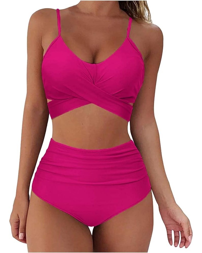 Two Piece Swimsuits for Women High Waisted Tankini Swimsuits Set 2021 Bathing Suits for Summer Beach Swimwear Bikinis 01 Hot ...