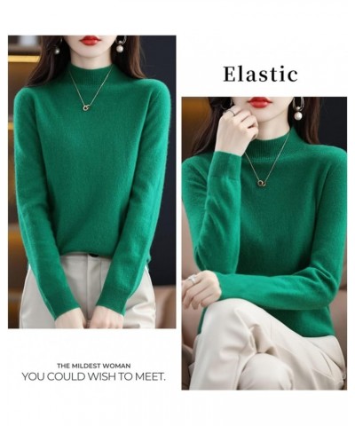 Cashmere Sweaters for Women, 100% Cashmere Long Sleeve Crew Neck Soft Warm Pullover Knit Jumpers (Pink,L) XX-Large Green $25....