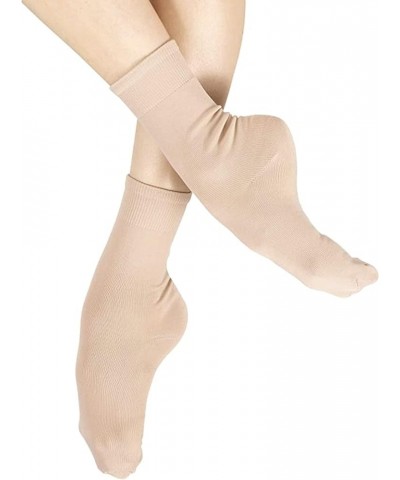 Womens Skin Tone Ankle Dance Socks Light $8.51 Activewear