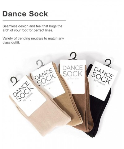 Womens Skin Tone Ankle Dance Socks Light $8.51 Activewear