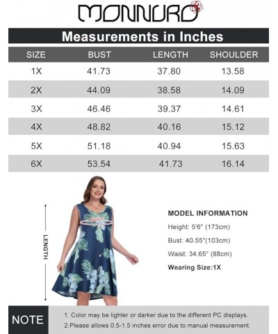 Women's Sundresses Plus Size Button Down Summer Dress Casual Midi Tank Dress Hawaiian Leaf $14.49 Dresses