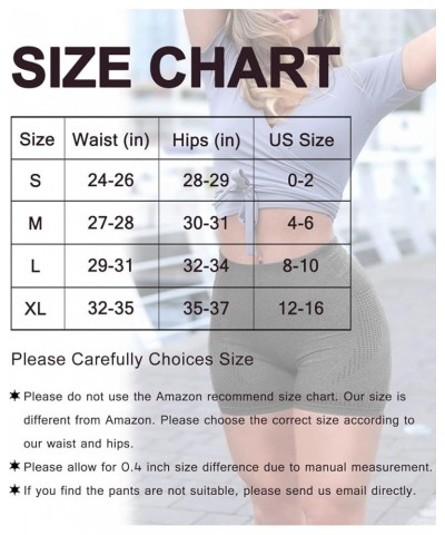 Women's Seamless Biker Shorts Workout Gym High Waisted Butt Lifting Shorts Scrunch Booty Yoga Shorts 2 Grey $11.25 Activewear