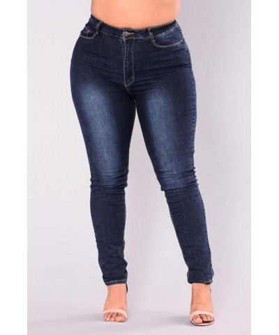 New Plus Size Jeans for Women High Waist Stretch Jeans Casual Denim Pencil Pants Fall Winter Clothing L-5XL X-Large 2 $21.71 ...