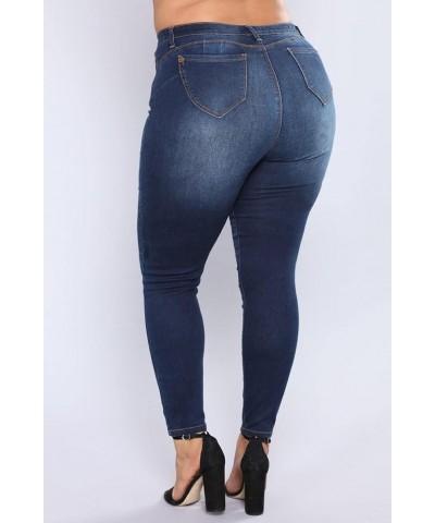 New Plus Size Jeans for Women High Waist Stretch Jeans Casual Denim Pencil Pants Fall Winter Clothing L-5XL X-Large 2 $21.71 ...