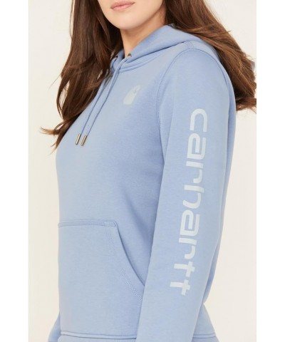 Women's Clarksburg Graphic Sleeve Pullover Sweatshirt (Regular and Plus Sizes) Skystone $31.67 Hoodies & Sweatshirts