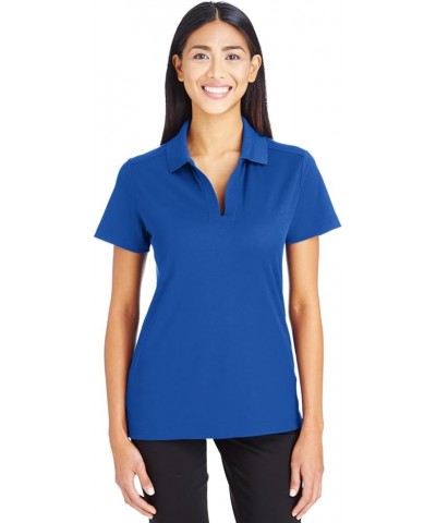 DG LDS HTHR PIMA SPT BLD POLO True Royal $12.19 Shirts