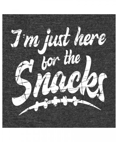 I'm Just Here for The Snacks Funny Football Party Mens Women Deluxe Soft T-Shirt Semi Fit Charcoal $7.15 T-Shirts