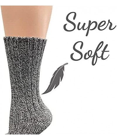 Women's Wool Crew Socks - Warm and Comfortable Outdoor Socks Moisture-Wicking and Insulating with wide calf fit Gray $8.83 Ac...