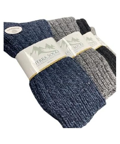 Women's Wool Crew Socks - Warm and Comfortable Outdoor Socks Moisture-Wicking and Insulating with wide calf fit Gray $8.83 Ac...