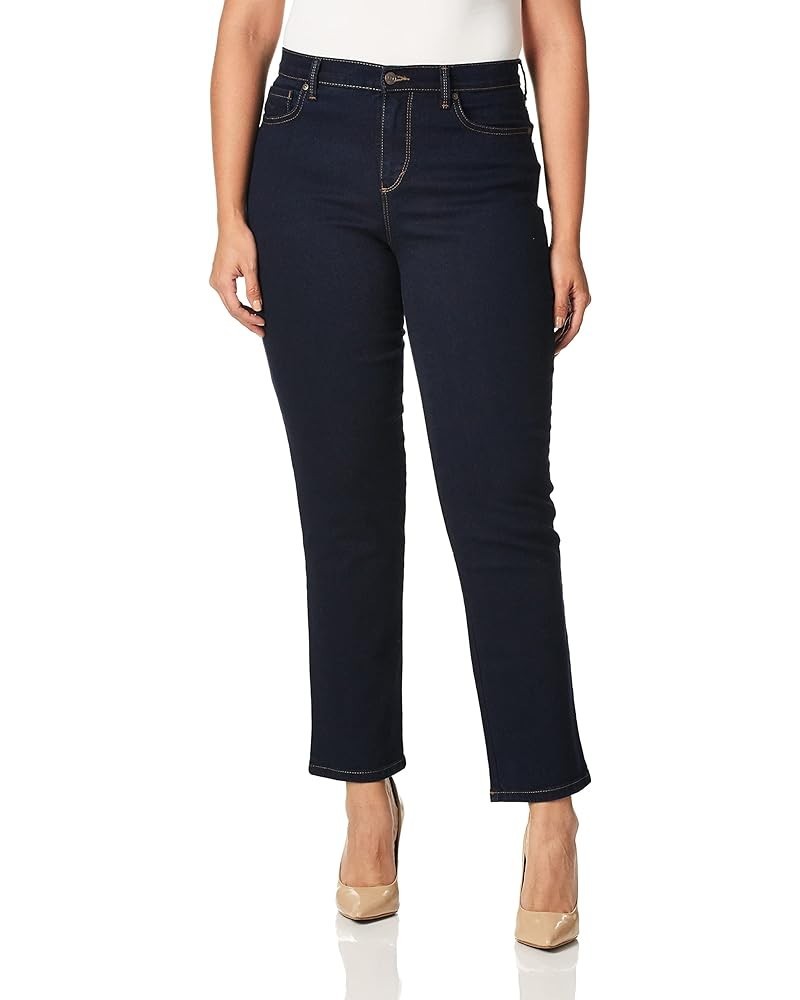 Women's Amanda Classic High Rise Tapered Jean Rinse Noir $10.90 Jeans