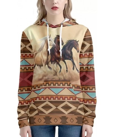 Drawstring Hoodies Cute Long Sleeve Fashion Sweatshirts for Women Teen Girls Hooeded Pullover Size XS-4XL 0 Western Horse $16...