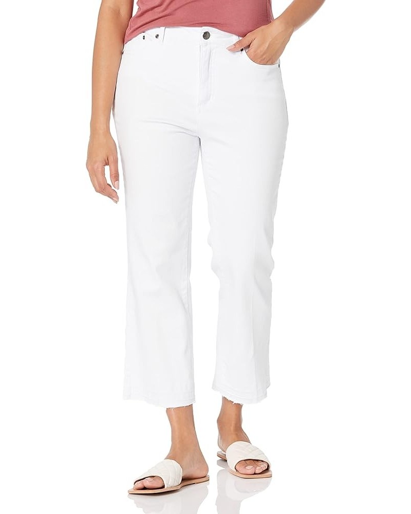 Women's Five Pocket 25 Inch Crop Jean White $13.50 Jeans